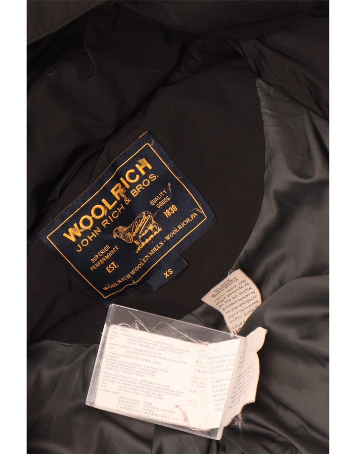 Woolrich Veste matelassée à capuche pour femme UK 6 XS Noir Polyester