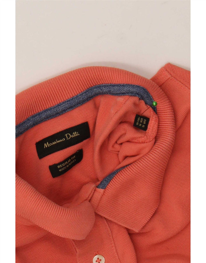 Massimo Dutti Polo Regular Fit Homme Orange XL