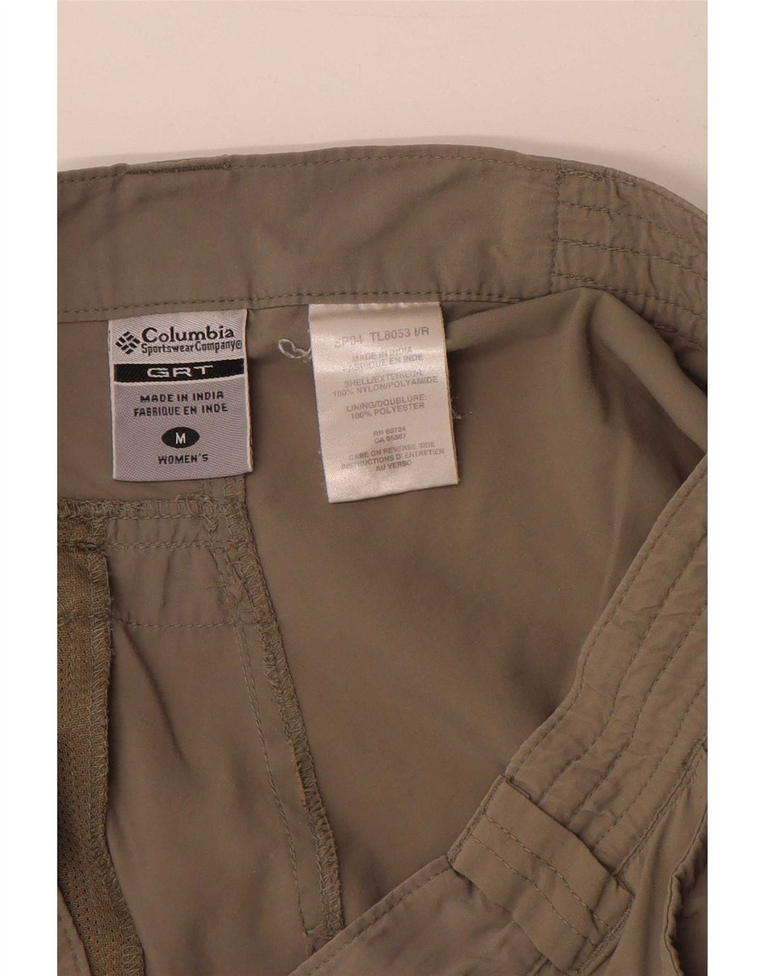Columbia Short Cargo Femme Moyen W30 Kaki Polyester
