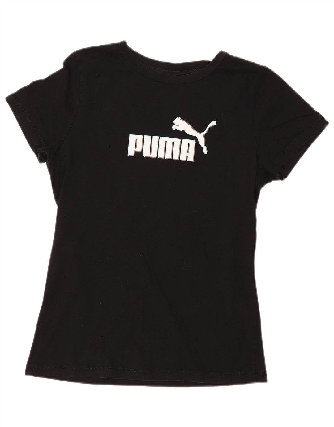 PUMA T-shirt graphique pour femme UK 14 Large Noir
