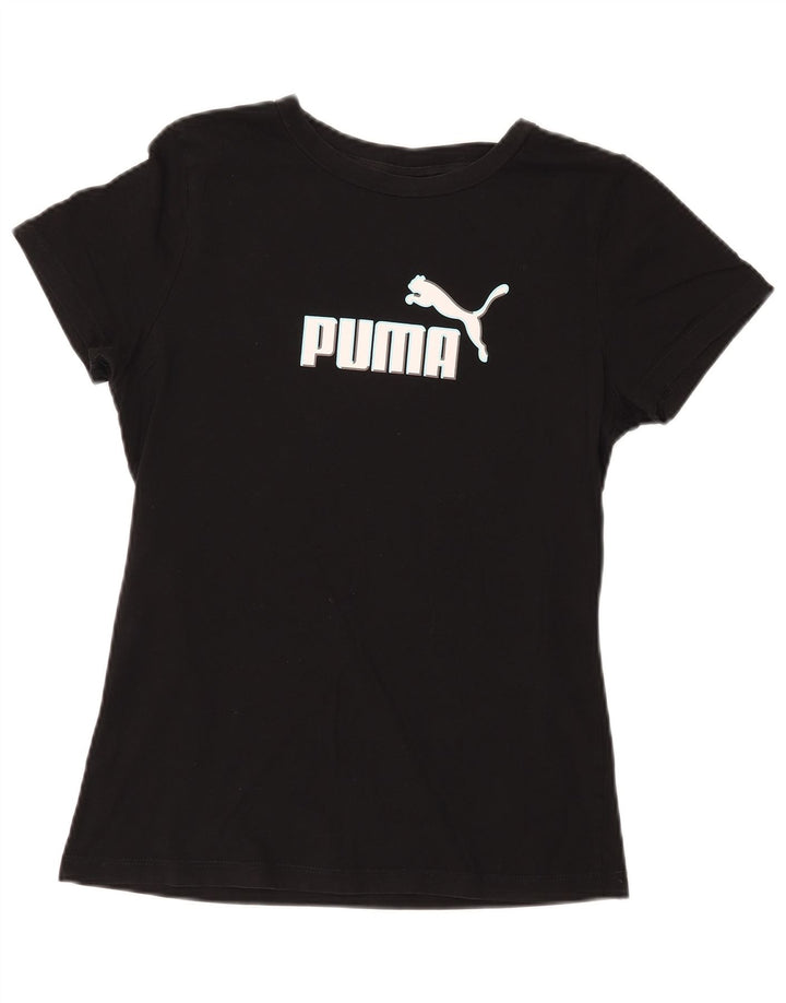 PUMA T-shirt graphique pour femme UK 14 Large Noir