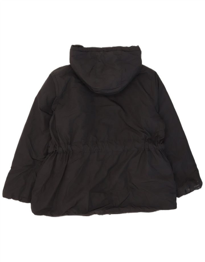 Marks & Spencer Veste matelassée à capuche pour femme UK 20 2XL Noir Polyester