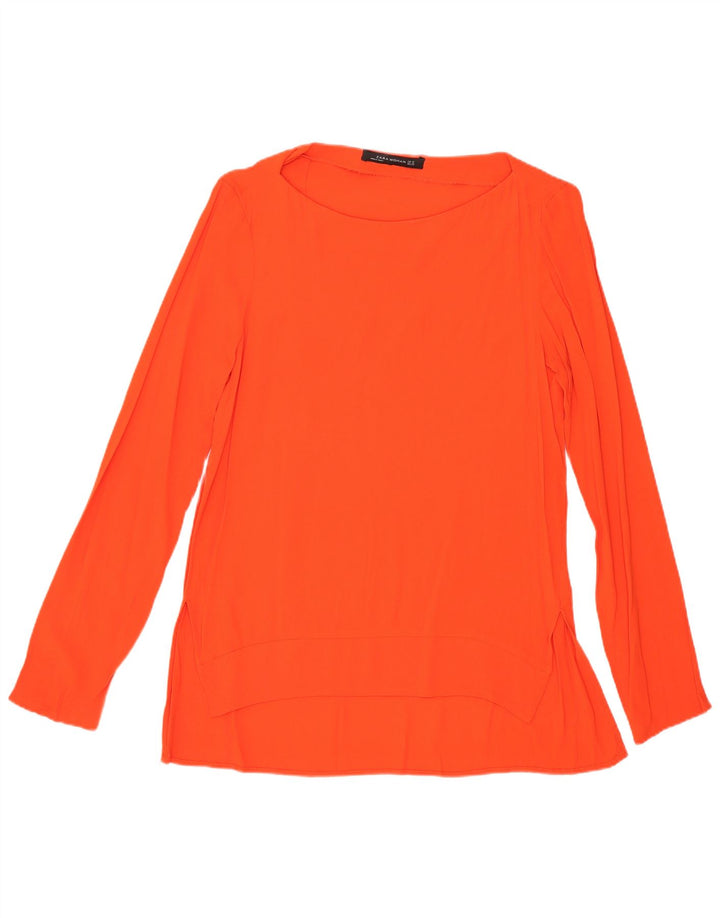 Zara Femme Top Manches Longues UK 6 XS Orange