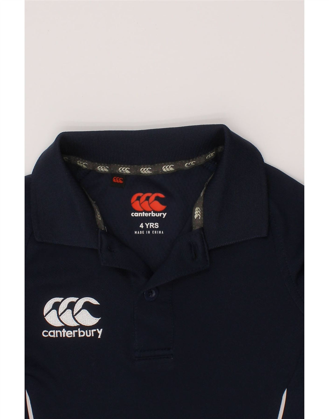 Canterbury Polo Graphique Garçon 3-4 ans Bleu Marine Polyester