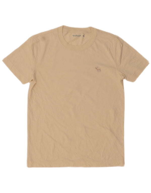 Abercrombie & Fitch Mens T-Shirt Top XS Yellow Cotton