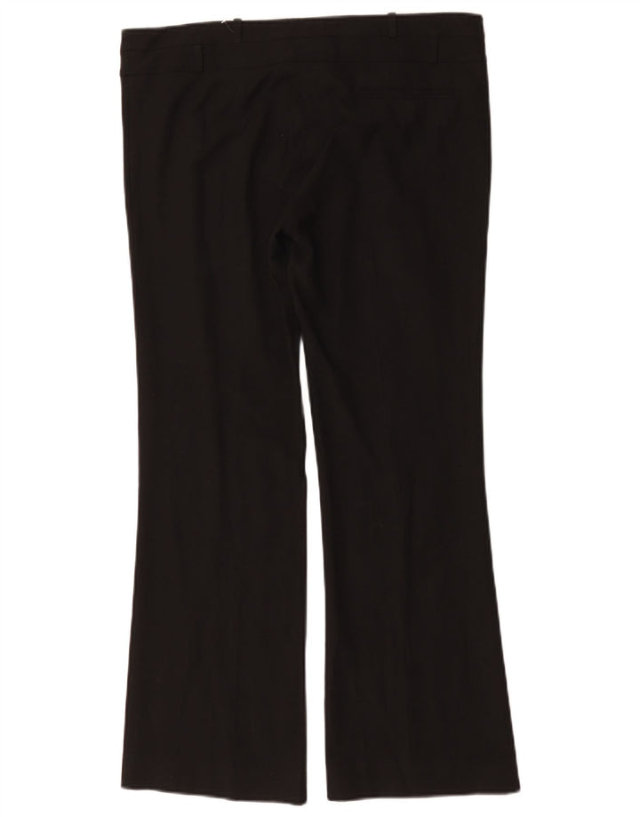 Oasis Pantalon décontracté bootcut pour femme UK 12 Medium W34 L29 Noir Polyester