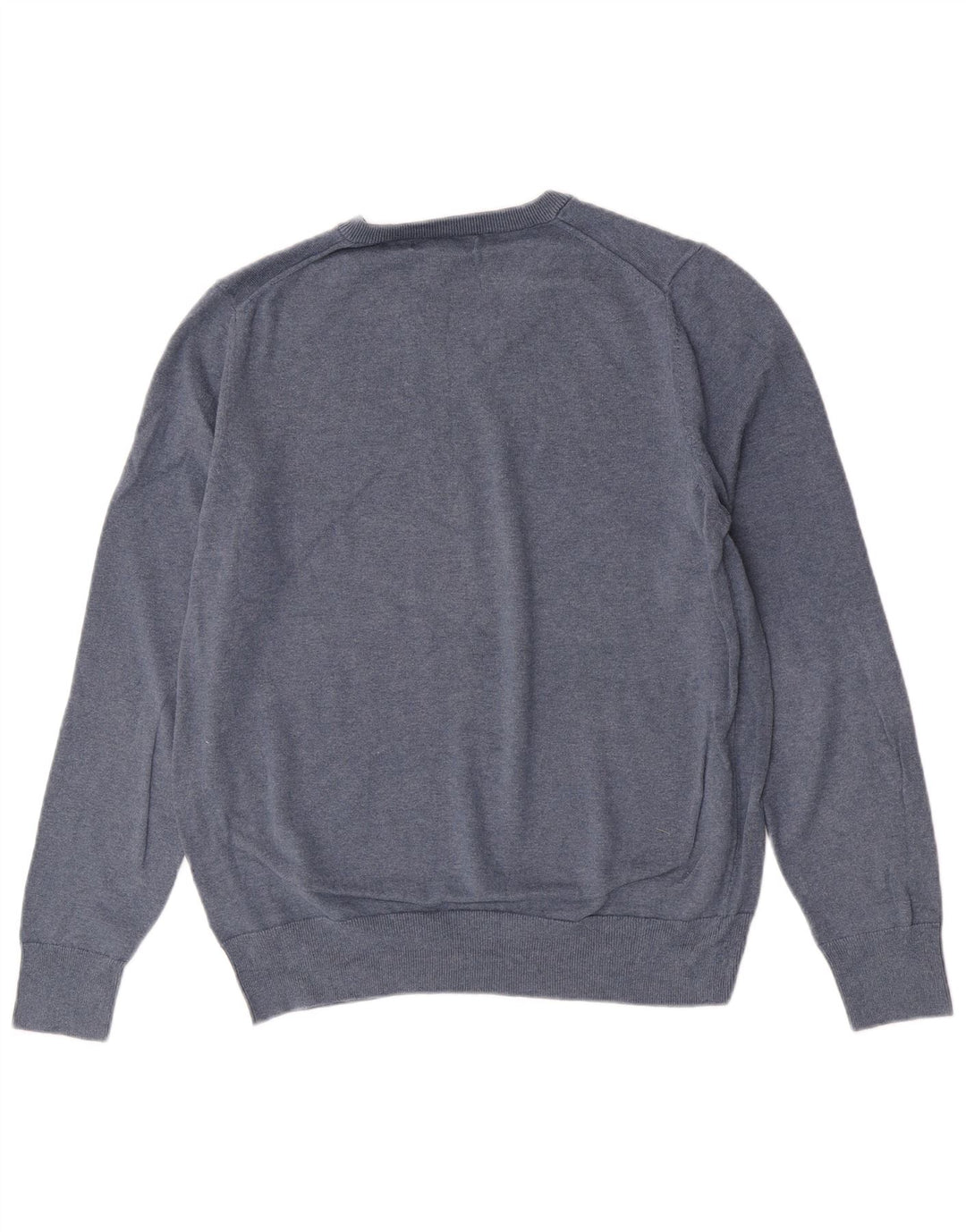 Marks & Spencer Pull col V pour homme en coton bleu Taille L