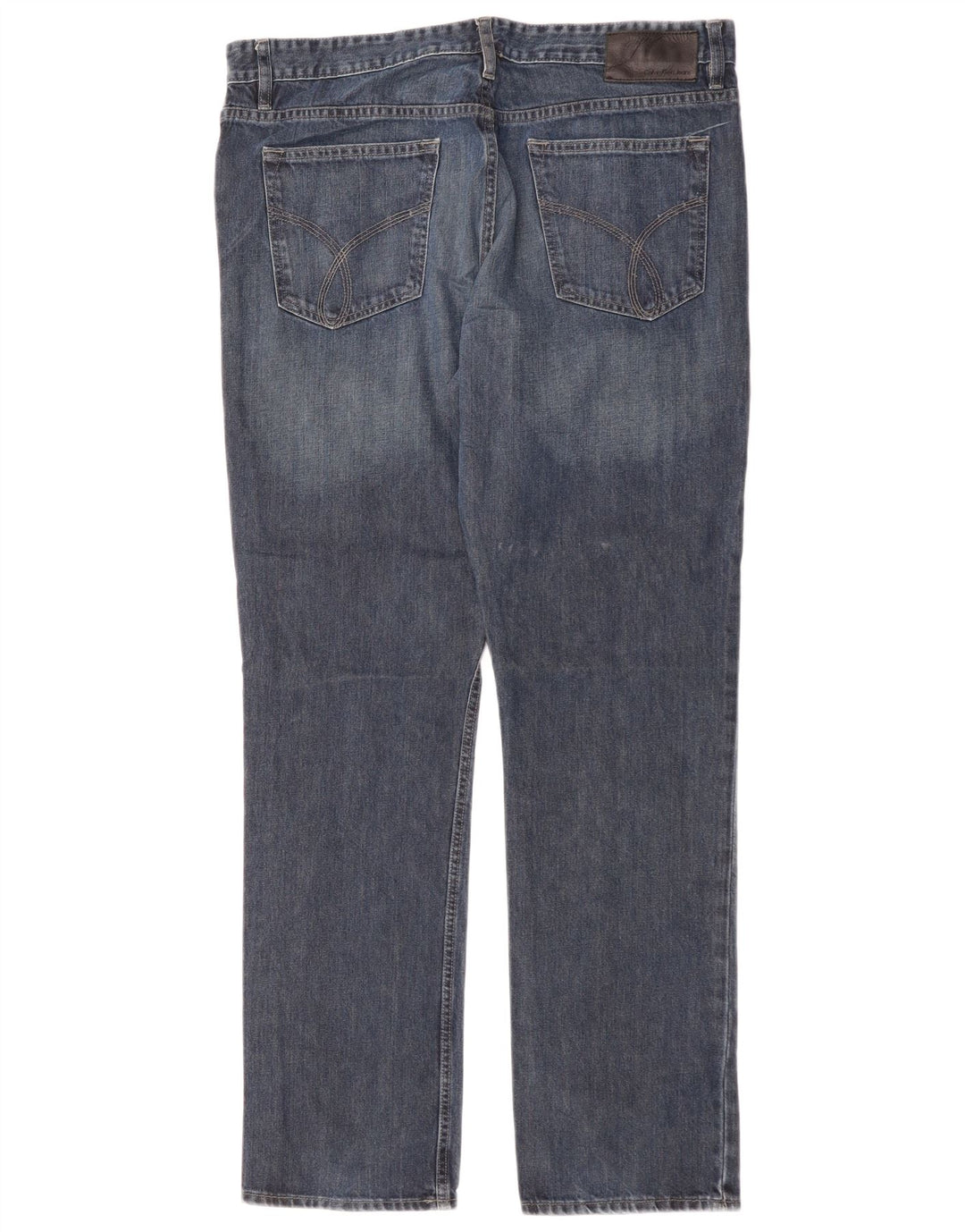 CALVIN KLEIN Jean Slim Homme W36 L32 Bleu Coton