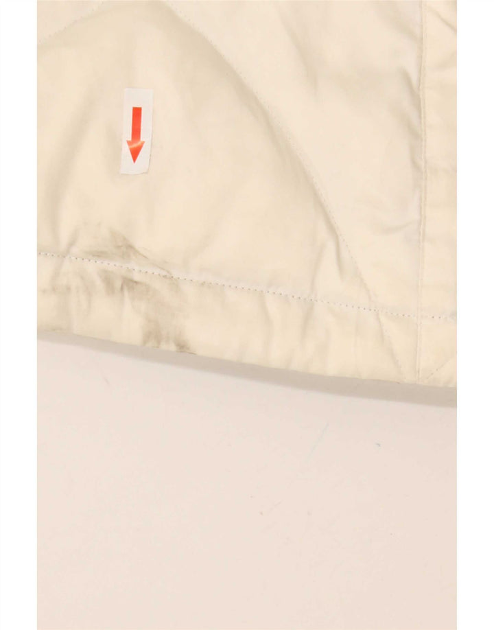 The North Face Veste rembourrée pour femme UK 16 Large Off White Nylon