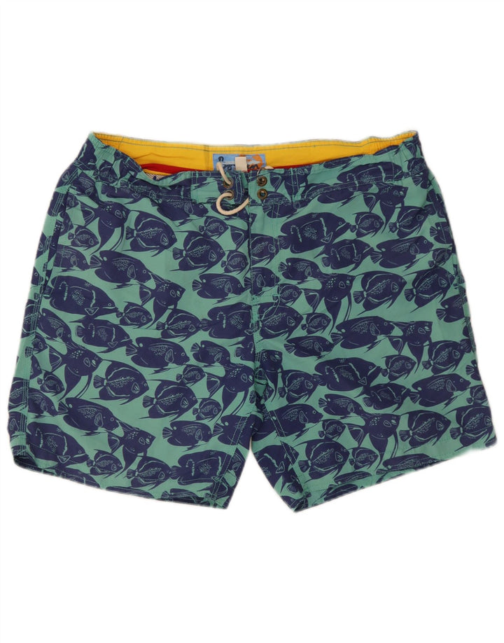 Boden Short de Bain Graphique Homme Bleu Moyen