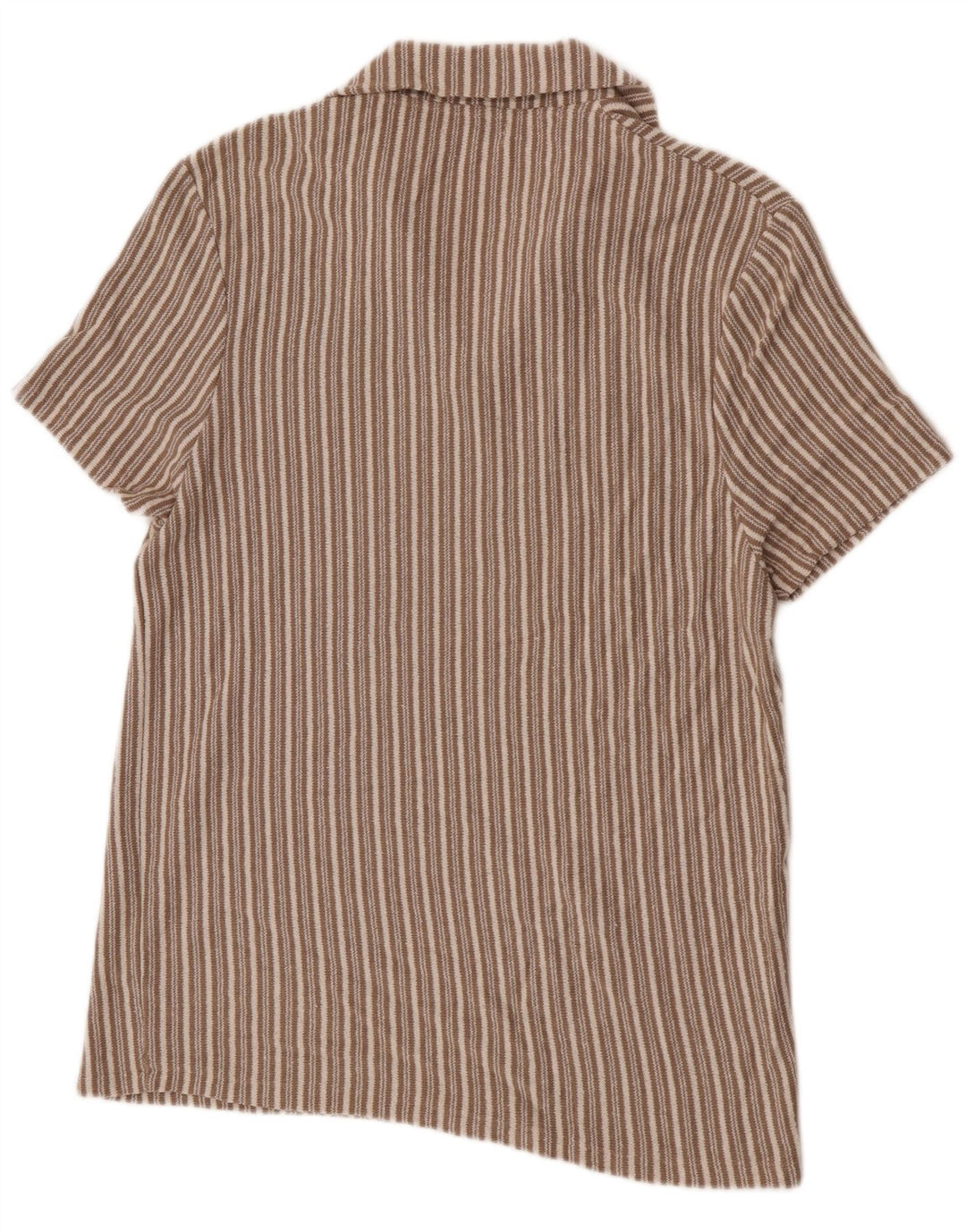 Polo Homme Zara Grand Coton Rayé Beige