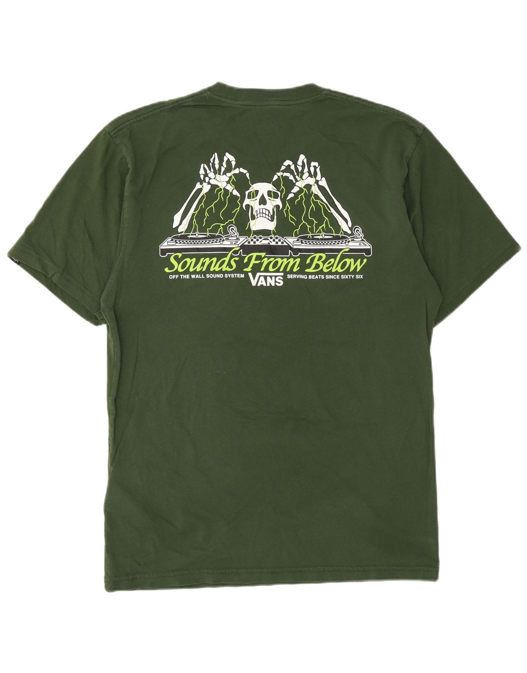 VANS T-shirt graphique coupe classique pour homme en coton vert moyen