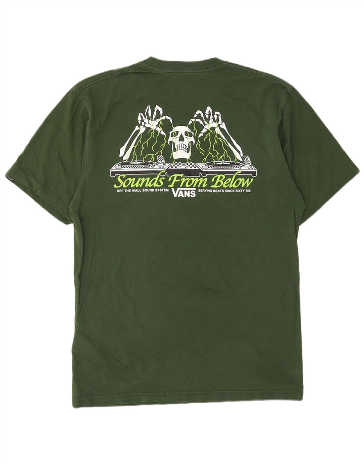 VANS T-shirt graphique coupe classique pour homme en coton vert moyen