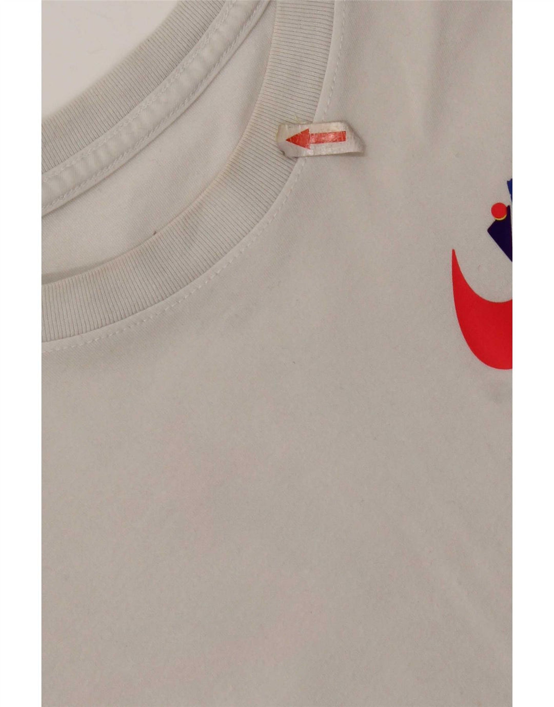 Nike Hommes Dri Fit Graphic T-Shirt Haut Blanc Moyen Coton
