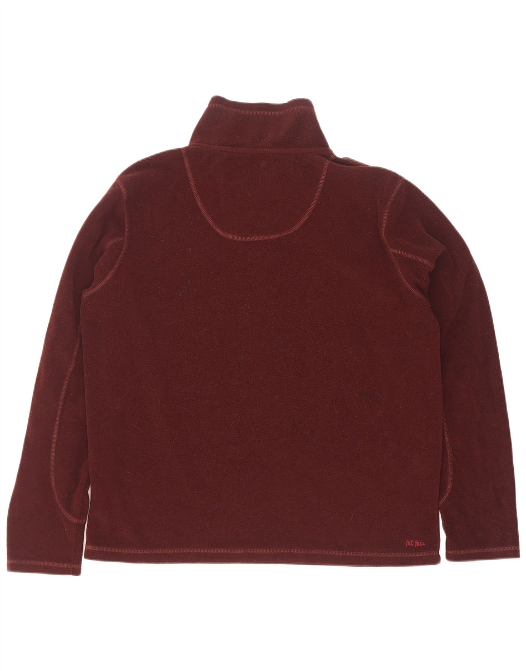 Fat Face Pull polaire à col zippé pour homme en polyester marron Taille L
