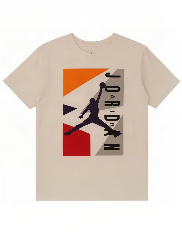 Jordan T-shirt graphique pour hommes, grand coton blanc