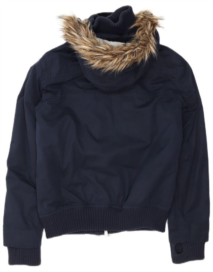 Superdry Veste bomber à capuche The Windbomber pour homme UK 38 Bleu marine moyen