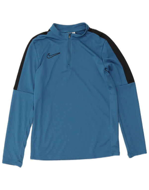 Haut de survêtement Nike Dri Fit Pullover pour garçon 10-11 ans Bleu moyen