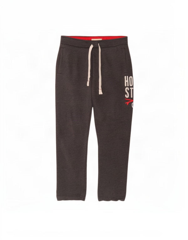 Hollister Pantalon de survêtement graphique pour femme UK 18 XL Gris Coton