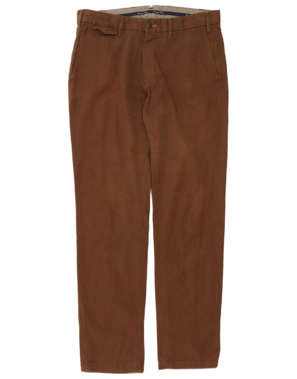 Massimo Dutti Pantalon chino coupe décontractée pour homme EU 40 Medium W31 L32 Marron