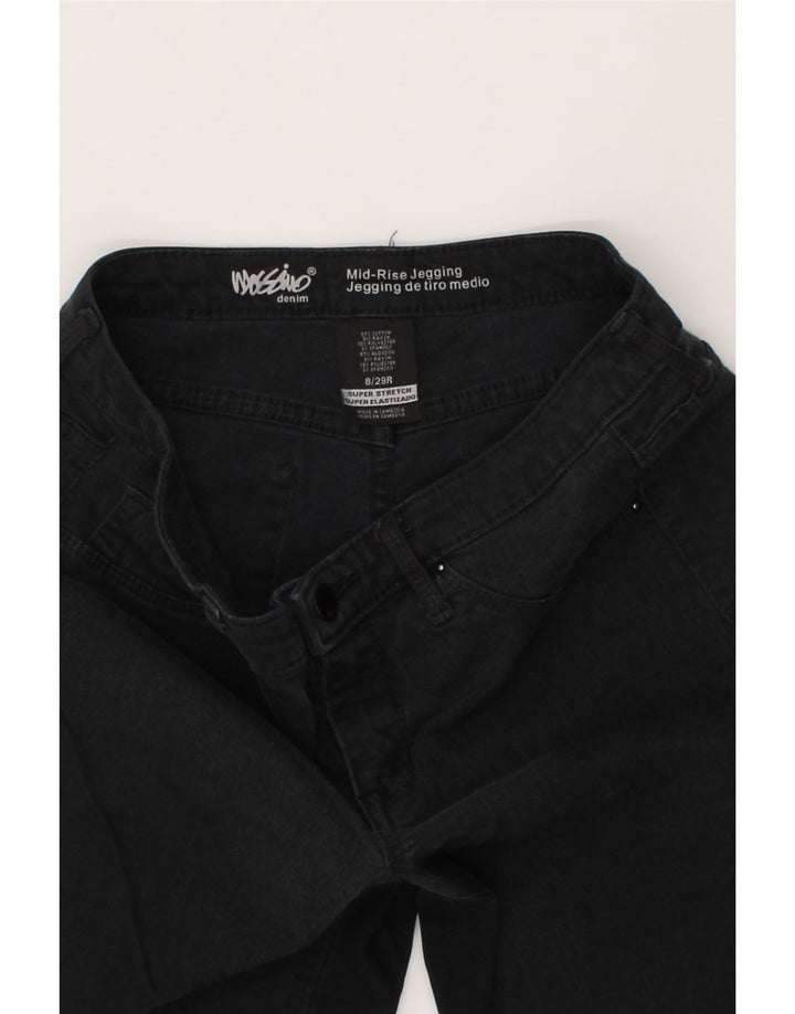 MOSSIMO Womens Mid Rise Jegging Jeans US 8 Medium W29 L27 Black Cotton Vintage Mossimo and Second-Hand Mossimo from Messina Hembry 