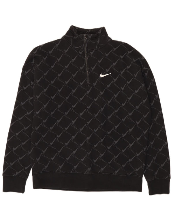 Nike Sweat-shirt ample à fermeture éclair 1/4 pour homme Taille S Noir Sports