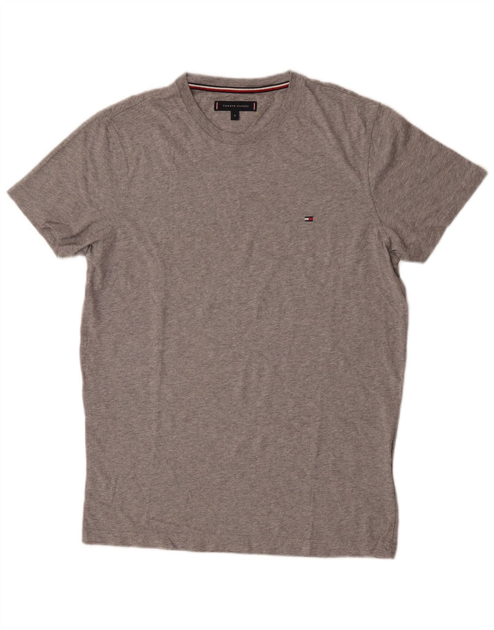 Tommy Hilfiger T-Shirt Homme Gris Moyen Coton