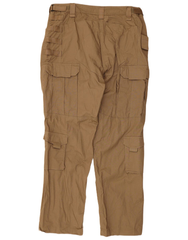 Pantalon Cargo Droit Homme Vintage W40 L33 Coton Beige