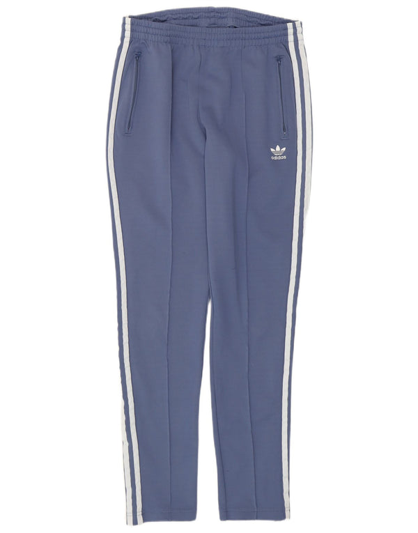 ADIDAS Pantalon de survêtement pour femme UK 12 Bleu moyen Polyester