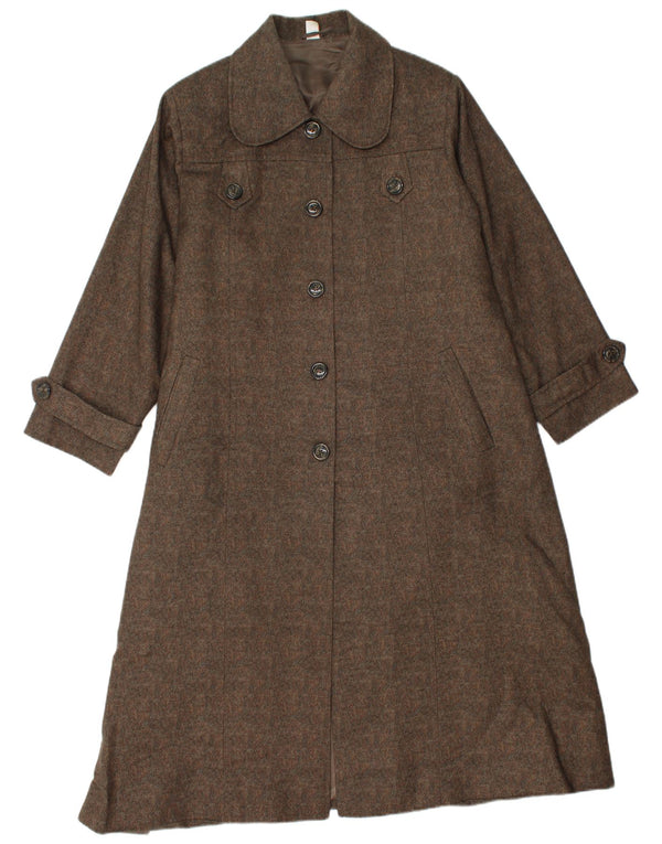 pardessus femme vintage UK 14 Brun moyen