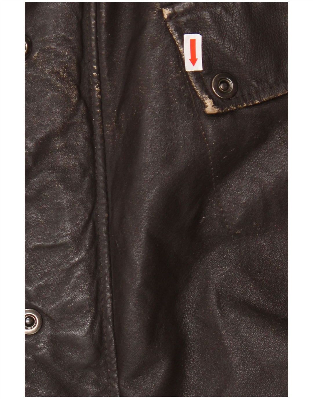 Veste en cuir homme vintage IT 54 2XL Cuir marron