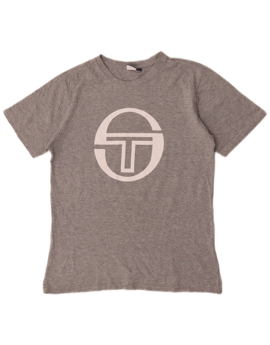 Sergio Tacchini T-Shirt Graphique Homme Gris Moyen Coton Moucheté
