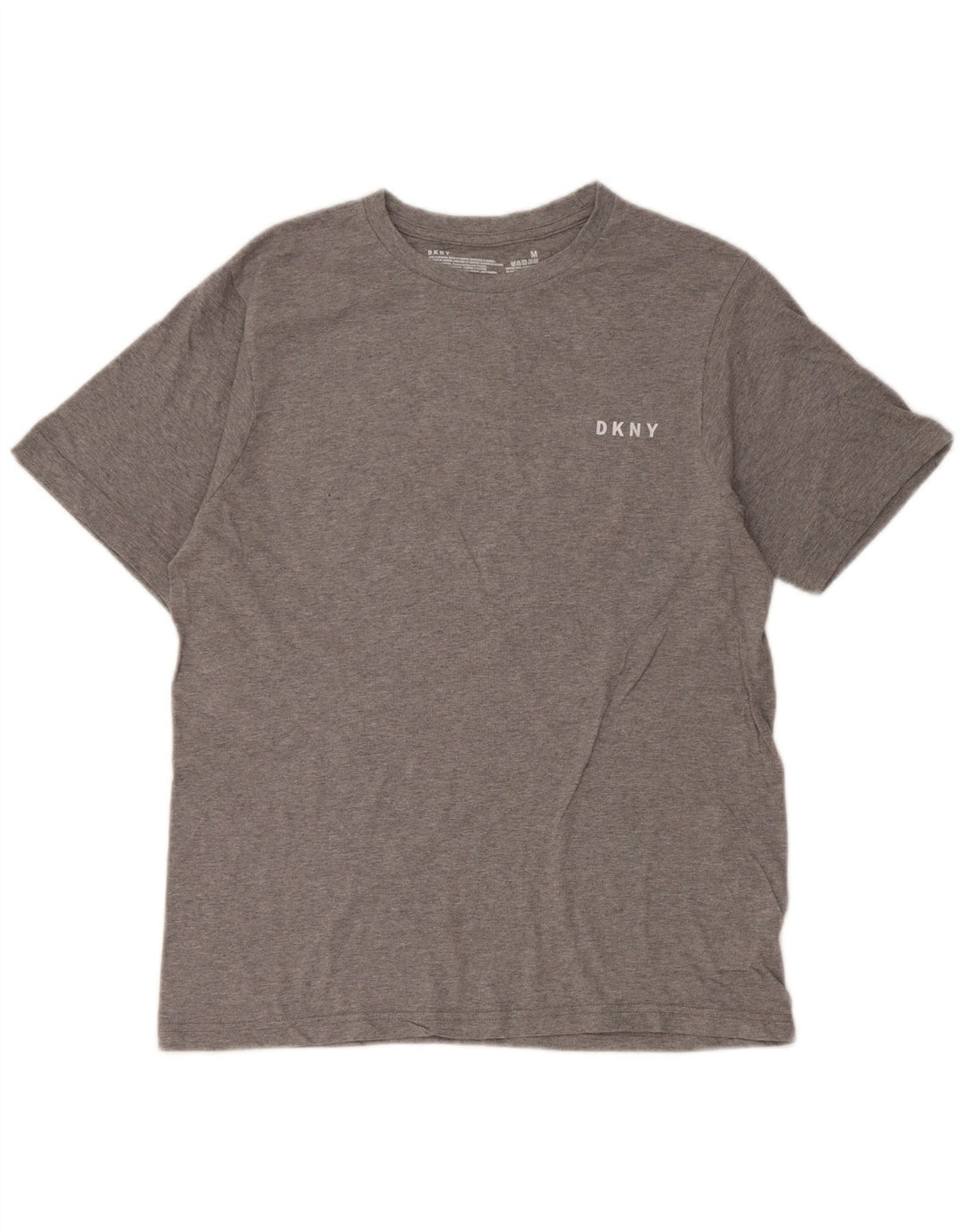 DKNY Womens T-Shirt Top UK 14 Medium Grey Cotton
