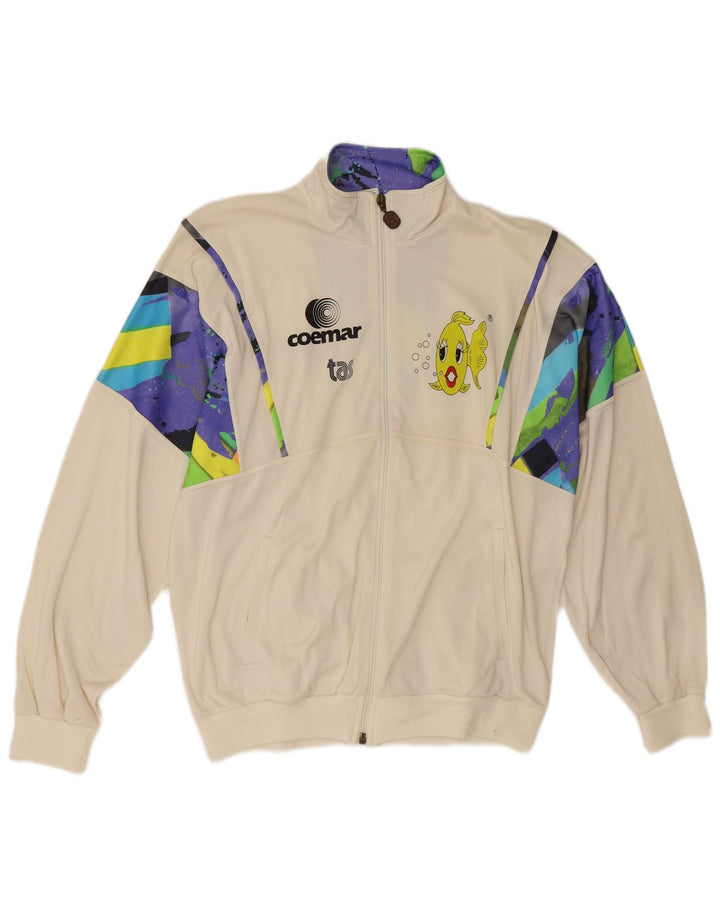 Gazelle Veste de survêtement graphique pour homme Blanc cassé moyen Colourblock
