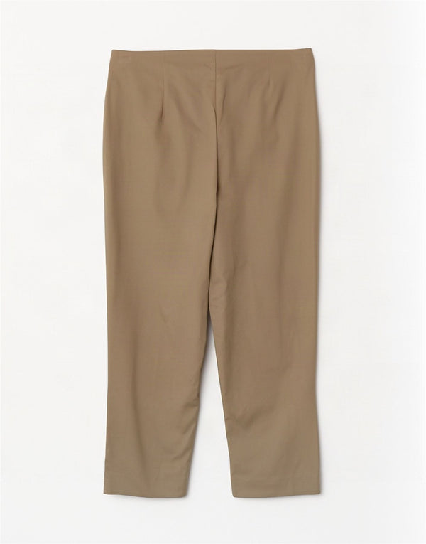 Marks & Spencer Pantalon court pour femme UK 12 Medium W30 L23 Coton beige