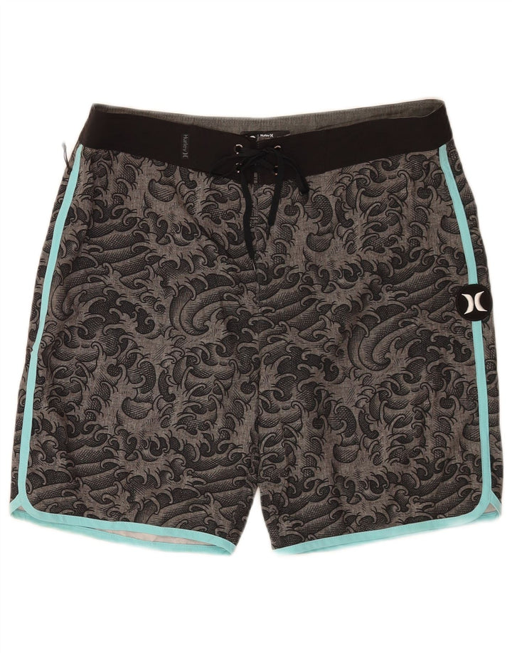 Hurley Short de Bain Homme Gris Moyen Paisley Polyester