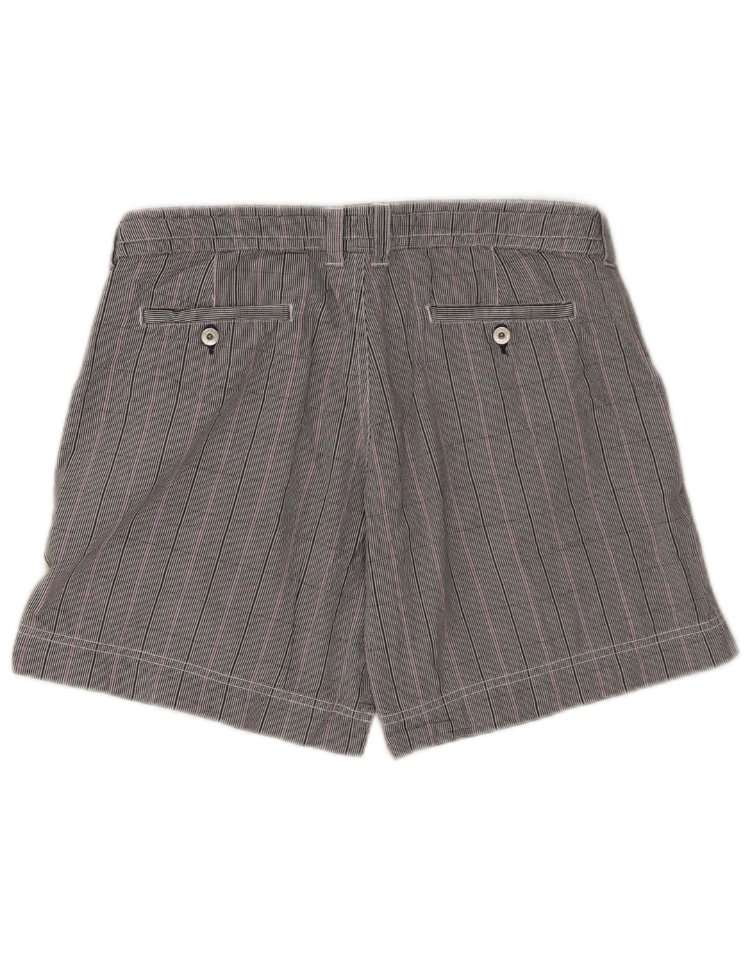 Champion Short décontracté pour femme Medium W30 Gris à carreaux en coton