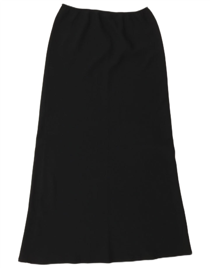Benetton Jupe Maxi Taille Haute Femme IT 44 Medium W26 Noir Polyester