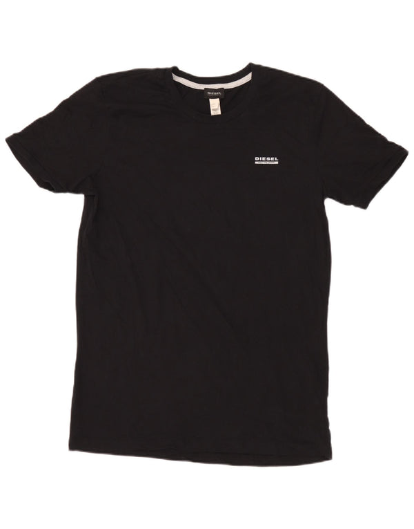 Diesel T-Shirt Homme Haut Large Noir Coton