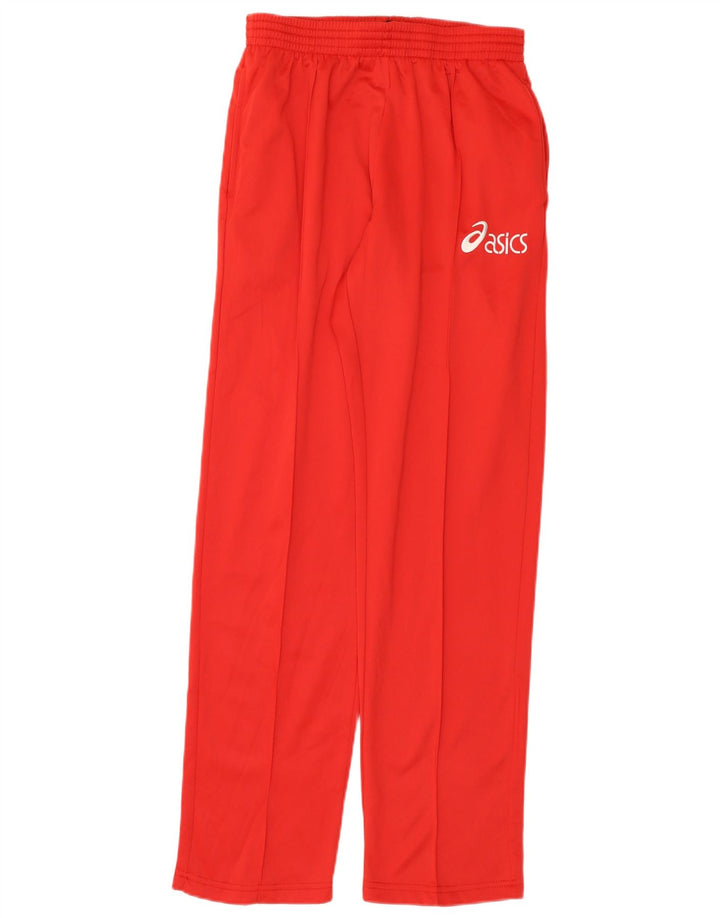 Asics Pantalon de survêtement graphique pour femme UK 12 Rouge moyen Polyester