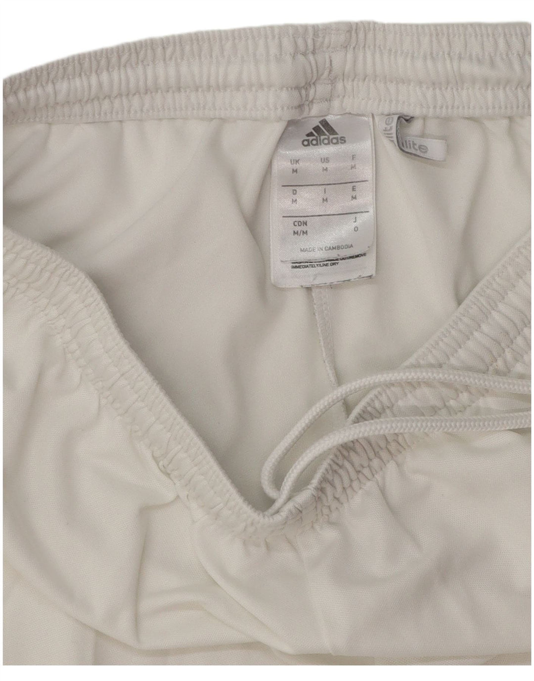 Adidas Short de sport Climalite Homme Blanc Moyen Polyester