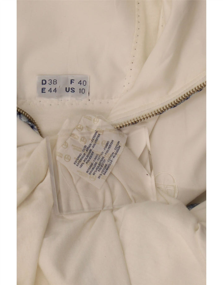 Sergio Tacchini Survêtement surdimensionné graphique pour femme US 10 Large Blanc