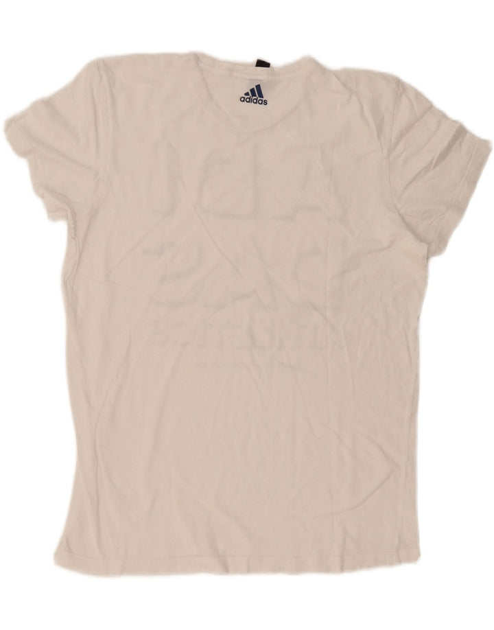 Adidas T-shirt graphique pour hommes, grand, blanc