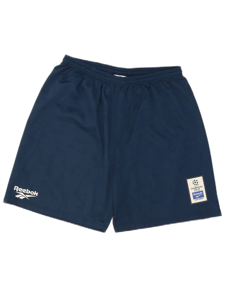 Reebok Short de sport graphique homme grand bleu marine polyester