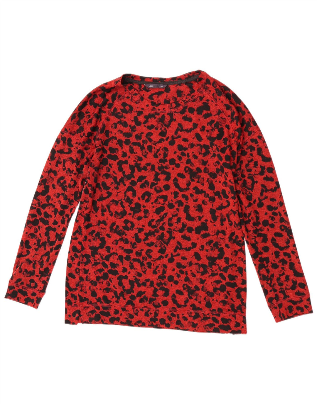 Marks & Spencer Pull col bateau pour femme UK 12 Rouge moyen