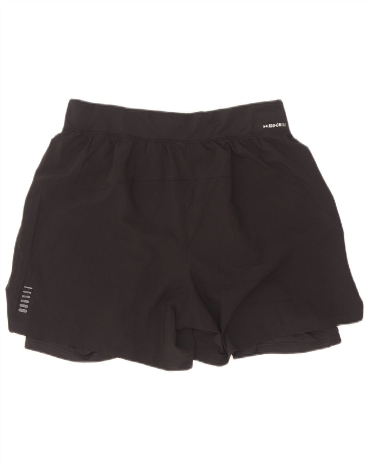Under Armour Short de sport pour femme UK 14 Large Noir Polyester