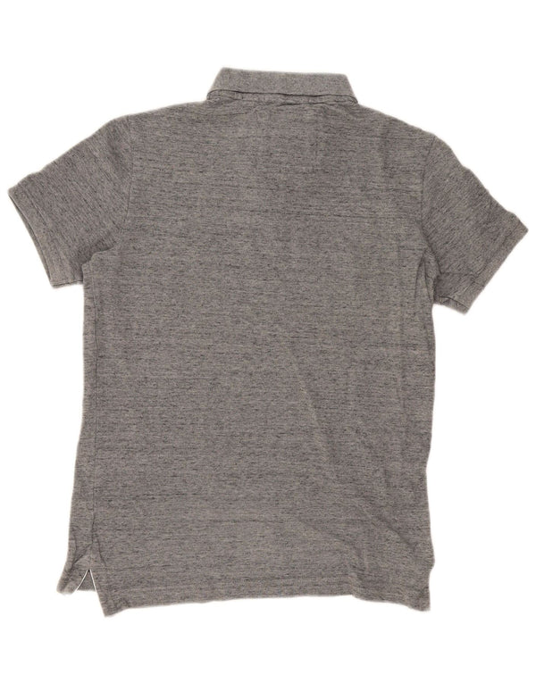 Superdry Polo Homme Gris Moyen Moucheté