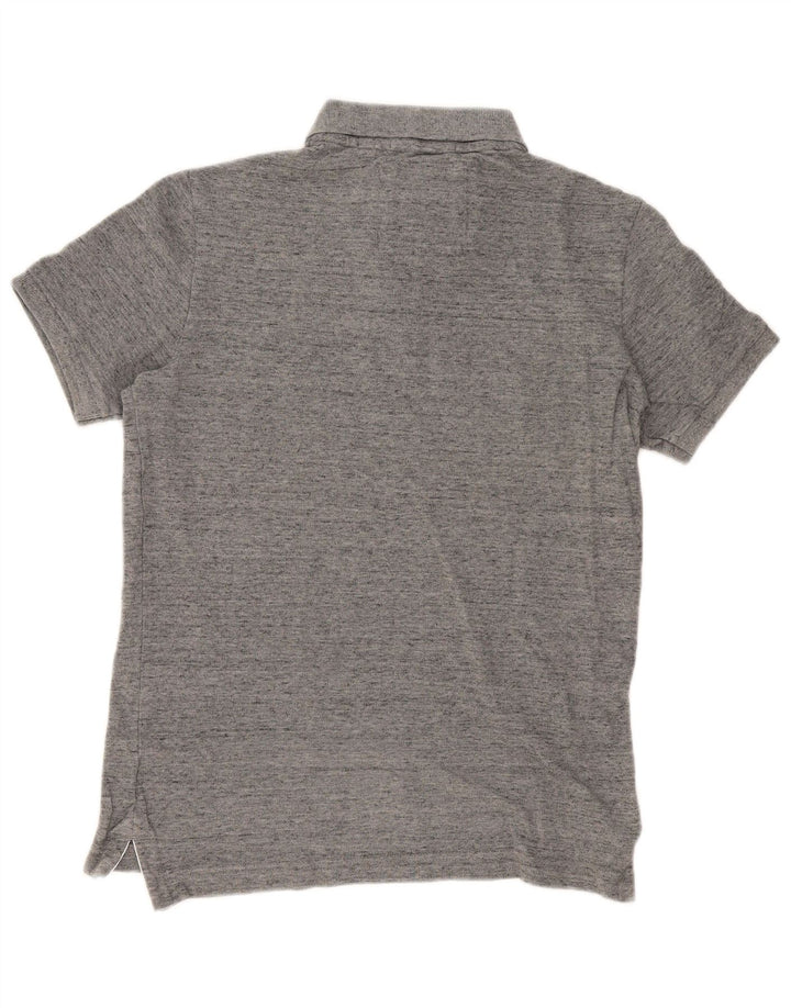 Superdry Polo Homme Gris Moyen Moucheté