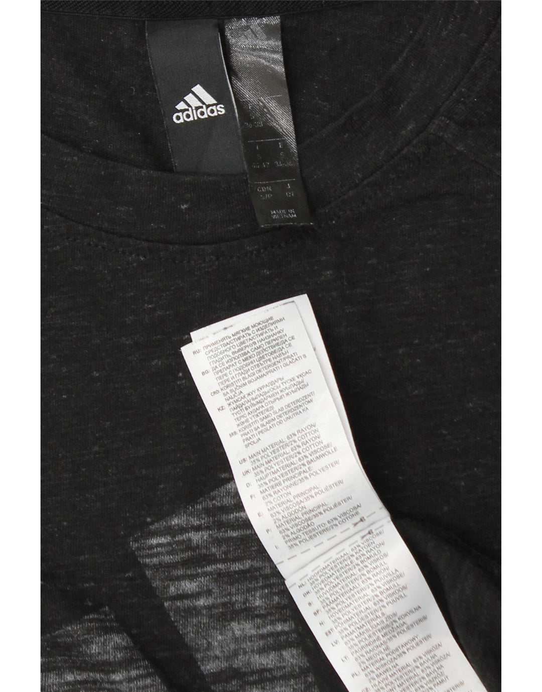 Adidas Débardeur graphique pour homme Petite rayonne mouchetée noire
