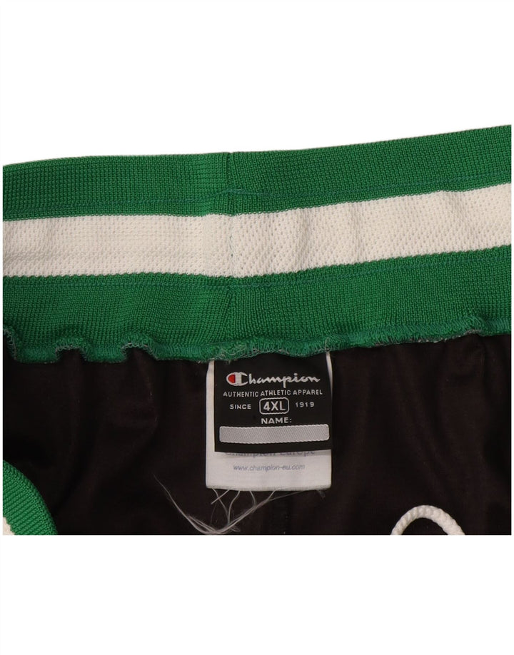 Champion Short de sport pour homme 4XL en polyester color block noir
